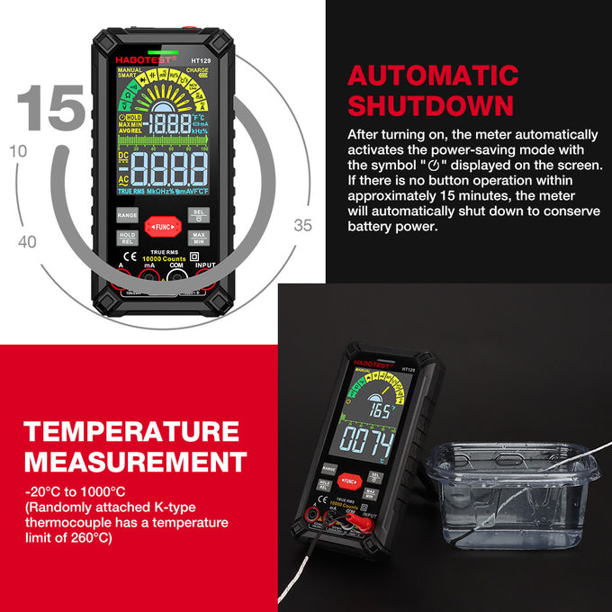 Multímetro Digital Habotest HT129